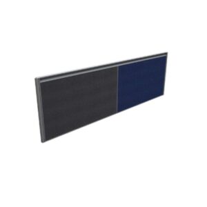 Desk Based Screen with Accessory Rail