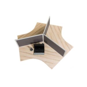 Glass Desk Based Screen - Tri