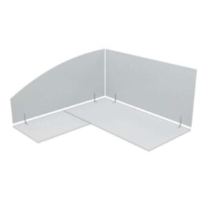 Screen Perspex Desk Based Screens on Bullets